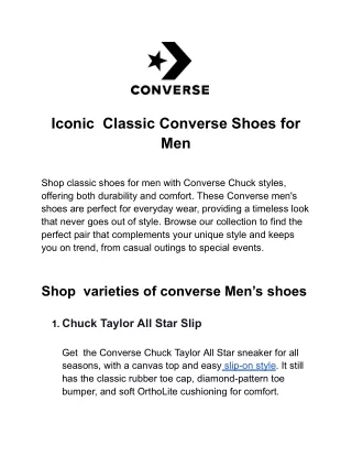 Converse classic  Shoes for Men