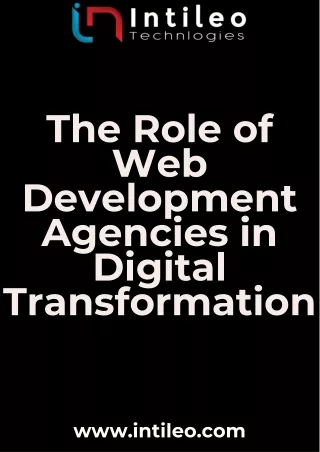 The Role of Web Development Agencies in Digital Transformation