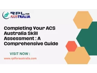 Completing Your ACS Australia Skill Assessment A Comprehensive Guide