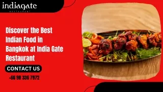 Discover the Best Indian Food in Bangkok at India Gate Restaurant