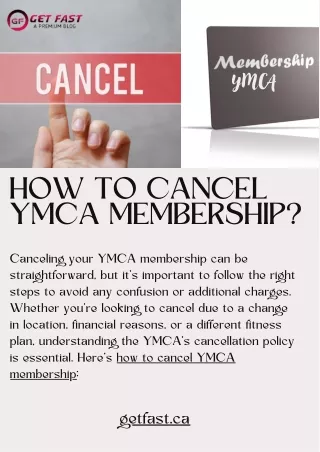 How To Cancel YMCA Membership?