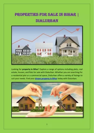 Properties for Sale in Bihar | Dialurban