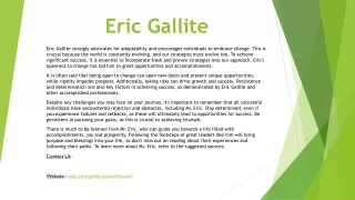 eric gallite