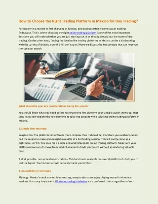 how to choose the right trading platform
