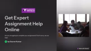 get expert assignment help online