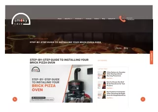 STEP-BY-STEP GUIDE TO INSTALLING YOUR BRICK PIZZA OVEN