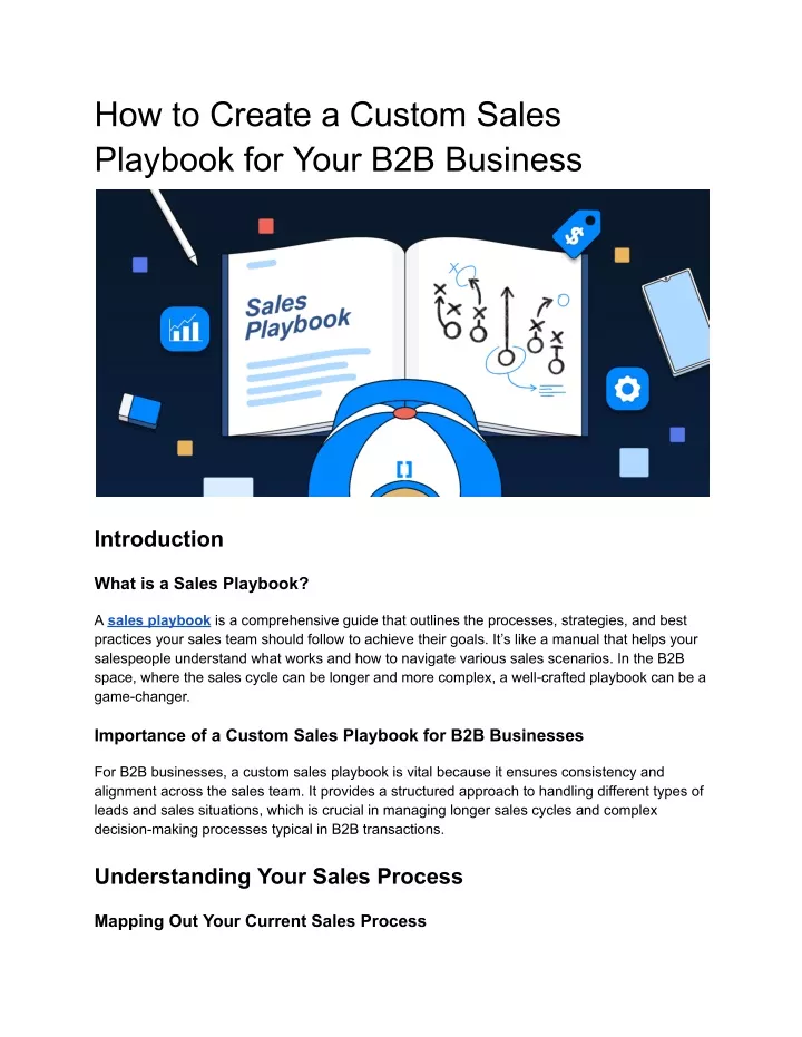 how to create a custom sales playbook for your