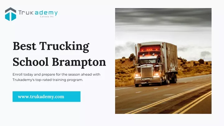 best trucking school brampton