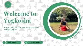 Transform Your Life with a Yoga Personal Trainer Online