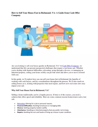 How to Sell Your House Fast in Richmond