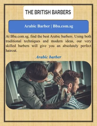 Arabic Barber   Bba.com.sg