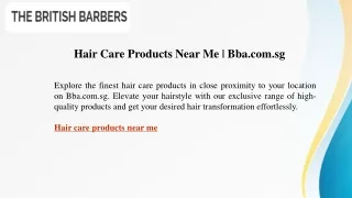Hair Care Products Near Me   Bba.com.sg