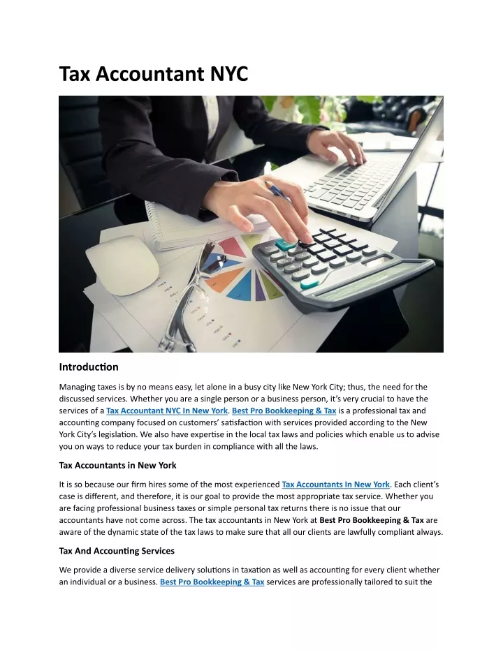 tax accountant nyc