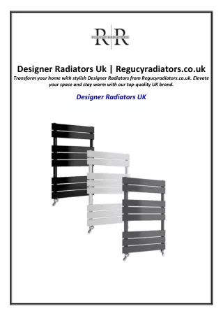 Designer Radiators Uk | Regucyradiators.co.uk