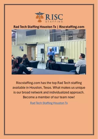 Rad Tech Staffing Houston Tx | Riscstaffing.com