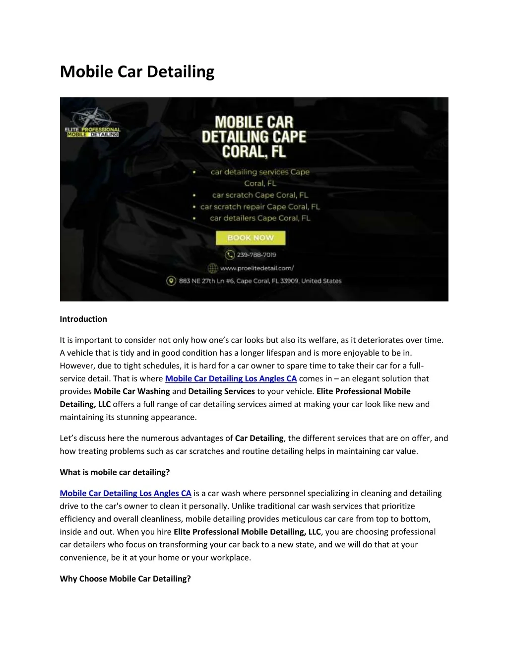 PPT - Mobile Car Detailing PowerPoint Presentation, free download - ID ...