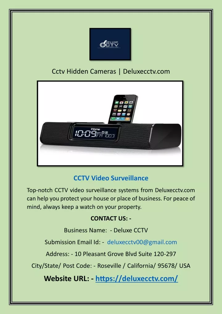 cctv hidden cameras deluxecctv com