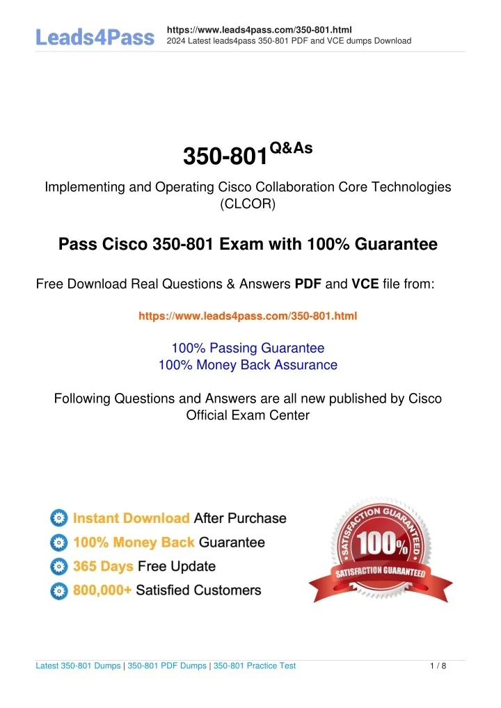 PPT - Cisco 350-801 dumps exam questions latest update in September PowerPoint Presentation - ID ...