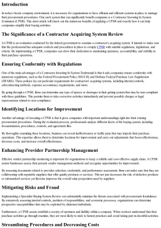 The Benefits of Applying a Specialist Getting System Testimonial