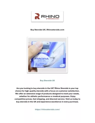 Buy Steroids UK | Rhinosteroids.com