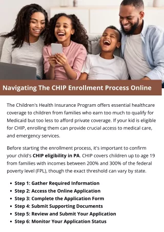 navigating the chip enrollment process online