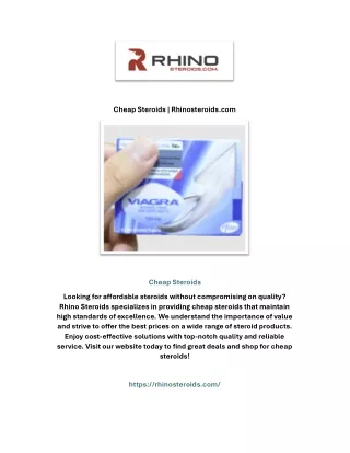Cheap Steroids | Rhinosteroids.com
