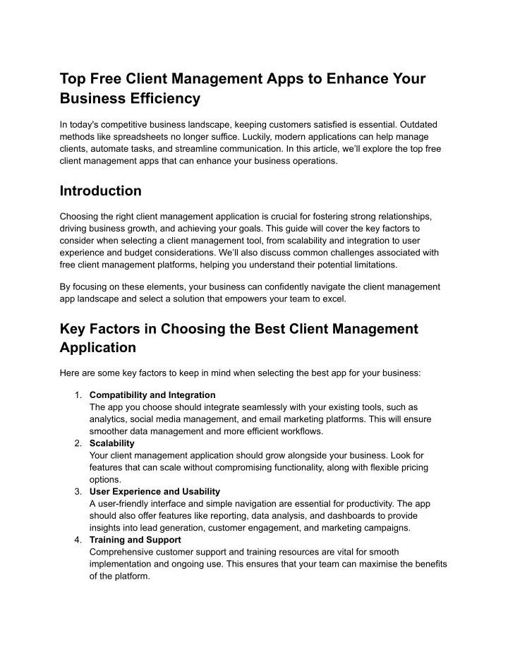 top free client management apps to enhance your