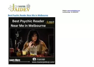Best Psychic Reader Near Me in Melbourne