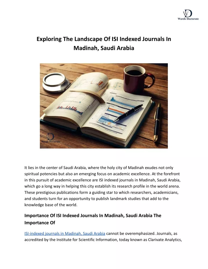 exploring the landscape of isi indexed journals