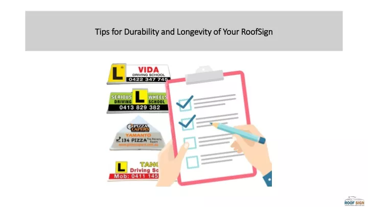 tips for durability and longevity of your roofsign