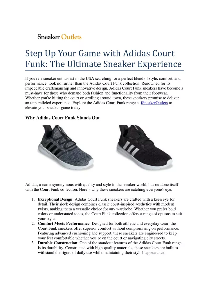 step up your game with adidas court funk