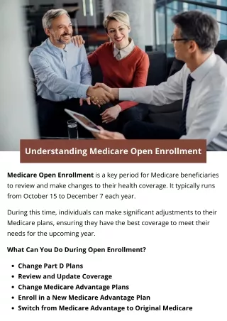 understanding medicare open enrollment