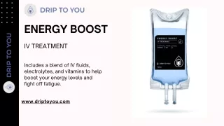 Energy Boost Iv Treatment - Drip to You