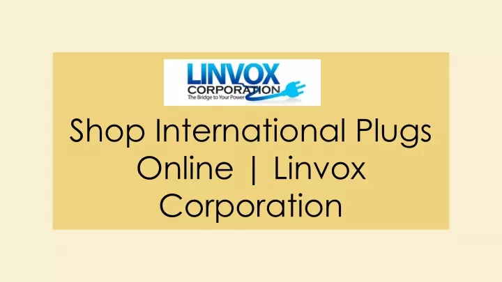 shop international plugs online linvox corporation