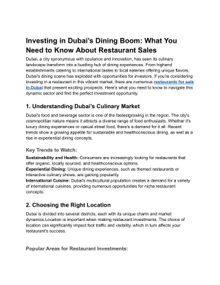 Investing in Dubai’s Dining Boom_ What You Need to Know About Restaurant Sales