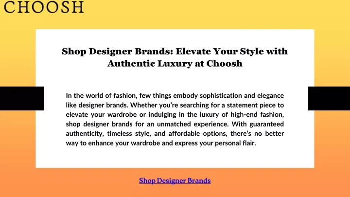 shop designer brands elevate your style with