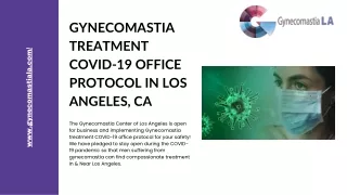 Gynecomastia Treatment COVID-19 Office Protocol in Los Angeles - Gynecomastia LA