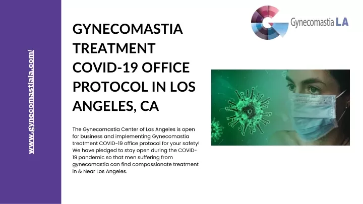 gynecomastia treatment covid 19 office protocol