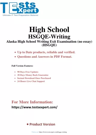 high school hsgqe writing