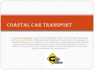 Coastal Car Transport