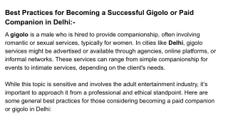 Best Practices for Becoming a Successful Gigolo or Paid Companion in Delhi_-