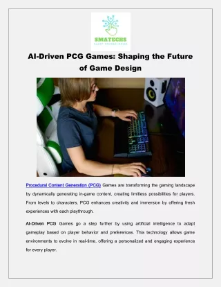 ai driven pcg games shaping the future of game