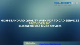 PDF To CAD Services - SiliconEC UK Ltd