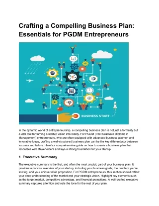 Crafting a Compelling Business Plan_ Essentials for PGDM Entrepreneurs