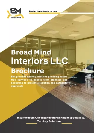 BMI Interior Design Brochure
