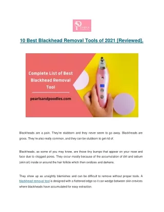 10 best blackhead removal tools of 2021 reviewed