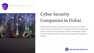 Leading Cyber Security Services in Dubai | Safeguard Your Digital Assets