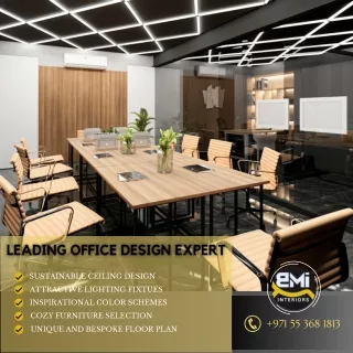 Office interior design service in Dubai by BMI Interior