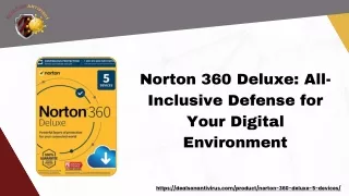 Norton 360 Deluxe All-Inclusive Defense for Your Digital Environment