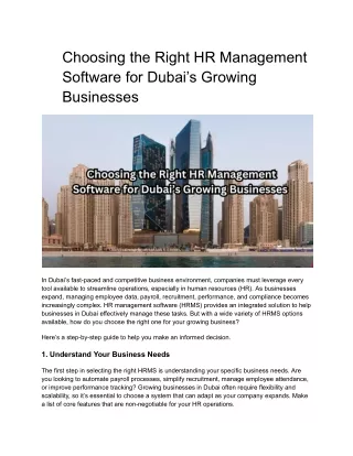choosing the right hr management software